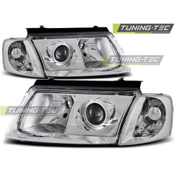 TUNING-TEC predné svetlá pre VW PASSAT B5 3B 11.96-08.00 (H7), chróm