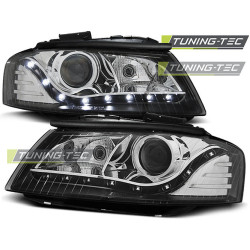 TUNING-TEC predné svetlá (DRL) pre AUDI A3 8P 05.03-03.08 (H7), čierna