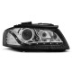 Osvetlenie TUNING-TEC predné svetlá (DRL) pre AUDI A3 8P 05.03-03.08 (H7), čierna | race-shop.sk