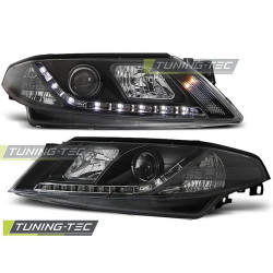 TUNING-TEC predné svetlá (DRL) pre RENAULT LAGUNA 2 01-03.05 (H7/H1), čierna