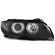 Osvetlenie TUNING-TEC predné svetlá (Angel Eyes) pre BMW E46 04.03-06 COUPE CABRIO (H7), čierna | race-shop.sk