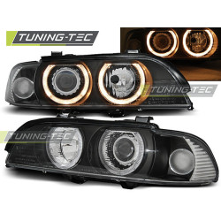 XENON SVETLOMETY ANGEL EYES ČIERNE pre BMW E39 09.95-06.03