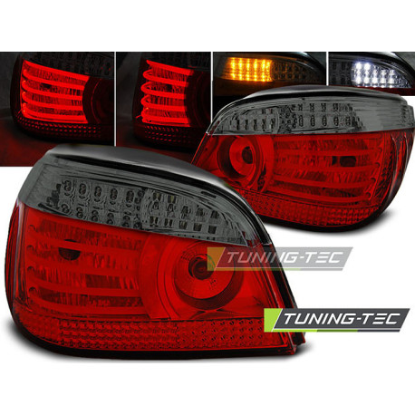 Osvetlenie TUNING-TEC LED zadné svetlá pre BMW E60 07.03-07, červeno-dymová, V2 | race-shop.sk