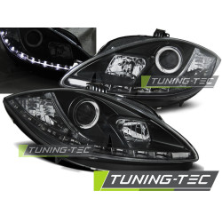 TUNING-TEC predné svetlá (DRL) pre SEAT LEON ALTEA 09-12 (H1), čierna