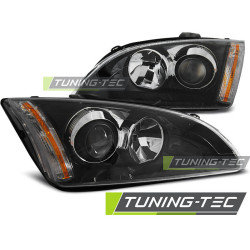 TUNING-TEC predné svetlá pre FORD FOCUS II 09.04-01.08 (H7/H1), čierna