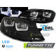 Osvetlenie TUNING-TEC LED predné svetlá (U-LED) pre VW GOLF 7 11.12-17 (H7), čierna | race-shop.sk