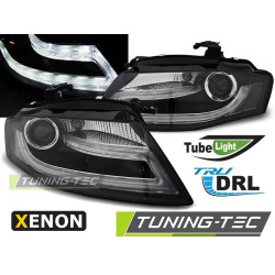 XENON PREDNÉ SVETLÁ TRUE DRL ČIERNA pre AUDI A4 B8 04.08-11