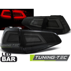 TUNING-TEC LED zadné svetlá (LED Bar) pre VW GOLF 7 13-17, čierno-dymová