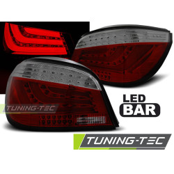 LED PÁS ZADNÉ SVETLÁ ČERVENÉ TMAVÉ pre BMW E60 07.03-02.07