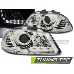 TUNING-TEC predné svetlá (DRL) pre SEAT IBIZA 6L 04.02-08 (H1), chróm, V2