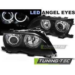 PREDNÉ SVETLÁ ANGEL EYES LED ČIERNA pre BMW E46 09.01-03.05