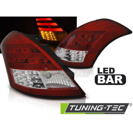 Osvetlenie TUNING-TEC LED zadné svetlá (LED Bar) pre SUZUKI SWIFT V 10, červeno-biela | race-shop.sk