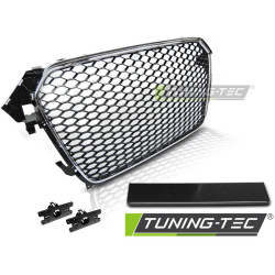 TUNING-TEC maska chladiča (Sport) pre AUDI A4 (B8) 11.11-15, čierny chróm