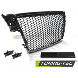 TUNING-TEC maska chladiča (Sport) pre AUDI A4 B8 08-11, lesklá čierna