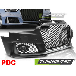 TUNING-TEC predný nárazník (Sport) pre AUDI A3 12-16 (pre parkovacie senzory), čierny chróm