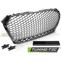 TUNING-TEC maska chladiča (Sport) pre AUDI A4 B9 15-19, strieborný chróm