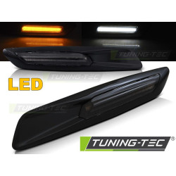 TUNING-TEC bočné smerovky (F10 Style) pre BMW E60/ E90/ E92/ E82, lesklá čierna, dymová