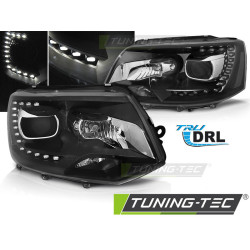 TUNING-TEC predné svetlá (True DRL) pre VW T5 2010-15 (H7), čierna, V1