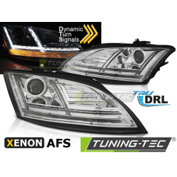 XENON SVETLOMETY LED DRL CHRÓMOVÉ SEQ pre AUDI TT 10-14 8Jwith AFS