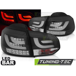 LED PÁS ZADNÉ SVETLÁ ČIERNE pre VW GOLF 6 10.08-12