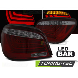 TUNING-TEC LED zadné svetlá (LED Bar) pre BMW E60 LCI 07-10 (LIMOUSINE), červeno-dymová