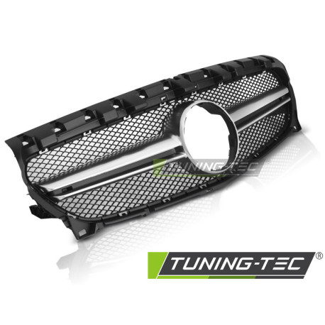 Body kit a vizuálne doplnky GRILL ČIERNE SILVER SPORT LOOK pre MERCEDES CLA W117 13-19 | race-shop.sk
