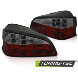 TUNING-TEC zadné svetlá pre PEUGEOT 106 96-03, červeno-dymová