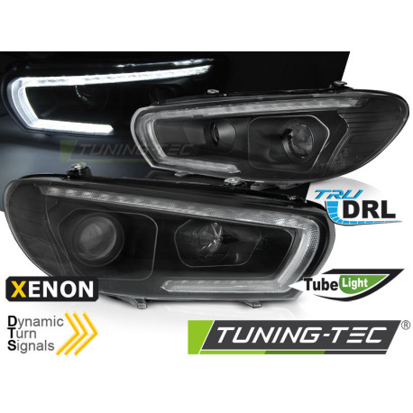 Osvetlenie TUNING-TEC predné svetlá (Xenon, Tube Light, SEQ) pre VW SCIROCCO 08-04.14 (D1S/H1), čierna | race-shop.sk