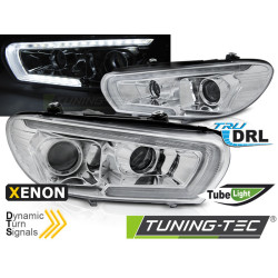 TUNING-TEC predné svetlá (Xenon, Tube Light, SEQ) pre VW SCIROCCO 08-04.14 (D1S/H1), chróm