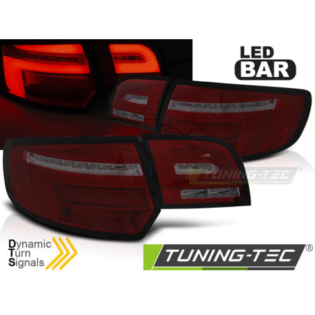 Osvetlenie TUNING-TEC LED zadné svetlá (LED Bar, SEQ) pre AUDI A3 8P 5D 03-08, červeno-dymová | race-shop.sk