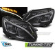Osvetlenie TUNING-TEC predné svetlá (True DRL) pre MERCEDES W205 14-18, čierna, V2 | race-shop.sk