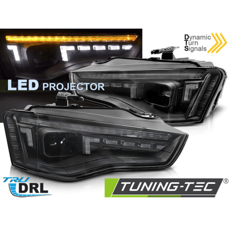 Osvetlenie TUNING-TEC LED predné svetlá (SEQ) pre AUDI A5 11-16, čierna, V1 | race-shop.sk