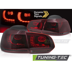 LED ZADNÉ SVETLÁ ČERVENÉ DYMOVÉ SEQ pre VW GOLF 6 08-13