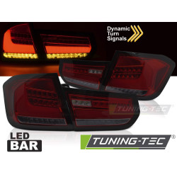 TUNING-TEC LED zadné svetlá (LED Bar, SEQ) pre BMW F30 11-15, červeno-dymová