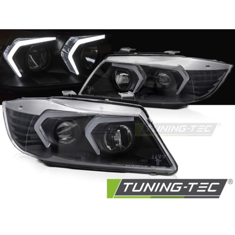 Osvetlenie PREDNÉ SVETLÁ LED ČIERNE BMW E90/E91 05-08 | race-shop.sk