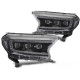 Osvetlenie TUNING-TEC predné svetlá pre FORD RANGER V 16-22 (LED), čierna | race-shop.sk