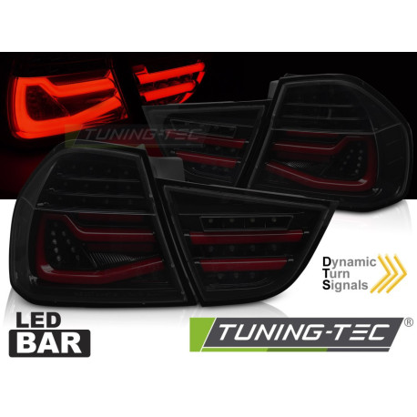 Osvetlenie TUNING-TEC LED zadné svetlá (LED Bar, SEQ) pre BMW E90 09-11, čierno-dymová | race-shop.sk