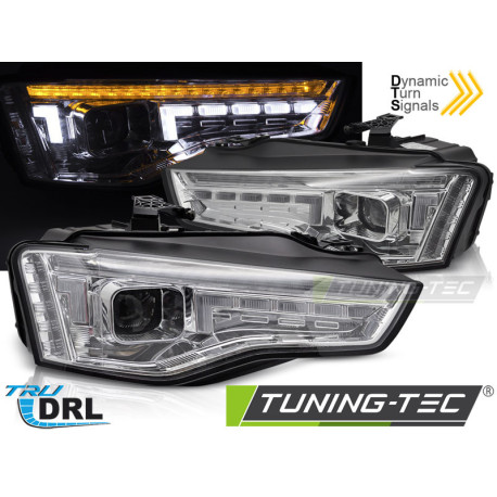 Osvetlenie TUNING-TEC predné svetlá (Halogen, SEQ) pre AUDI A5 11-16, chróm | race-shop.sk
