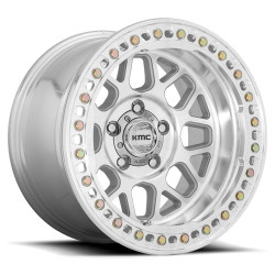 KMC KM235 GRENADE CRAWL BEADLOCK disk 17x8.5 6x139.7 108 ET0, Silver