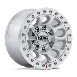 KMC KM241 E25 BEADLOCK disk 17x9 8x165.1 125.1 ET-12, Silver