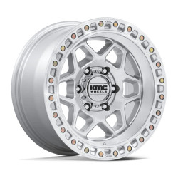 KMC KM553 TORX disk 17x8.5 6x120 66.9 ET25, Gloss silver