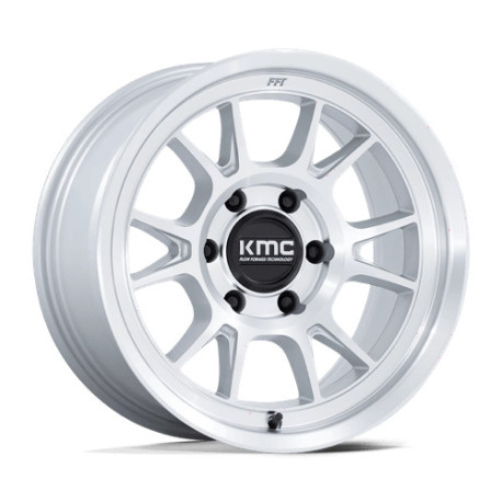 ALU disky KMC KMC KM729 RANGE disk 17x8.5 5x127 71.5 ET0, Gloss silver | race-shop.sk