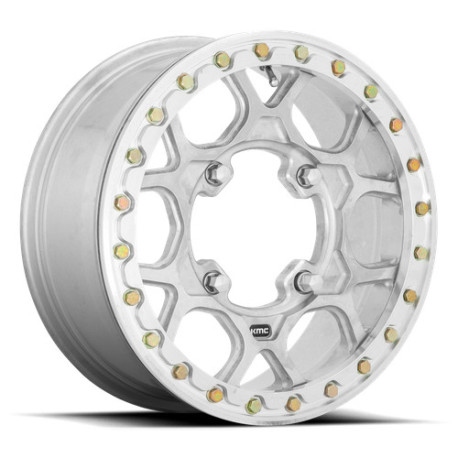 ALU disky KMC KMC Powersports KS433 MESA FORGED BEADLOCK disk 15x6 4x156 119.1 ET38, Silver | race-shop.sk