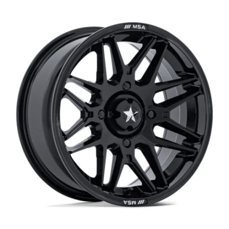ALU disky MSA MSA Offroad Wheels M52 RADAR disk 14x7 4x156 115.1 ET-47, Gloss black | race-shop.sk
