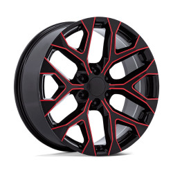 Performance Replicas PR177 disk 22x9 6x139.7 78.1 ET24, Gloss black red