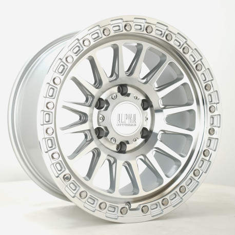 ALU disky Alpha Offroad Alpha Offroad Combat wheel 17X9 6X139 106,1 ET15, Silver | race-shop.sk