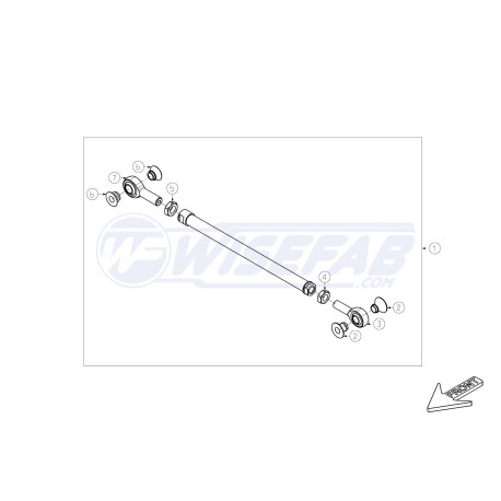 Ramená a čapy WISEFAB Rear Suspension Arm 2 | race-shop.sk