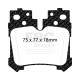 Brzdy EBC Auto Zadné brzdové dosky EBC Redstuff Ceramic DP31812C | race-shop.sk