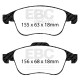 Brzdy EBC Auto Predné brzdové dosky EBC Redstuff Ceramic DP31993C | race-shop.sk