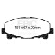 Brzdy EBC Auto Brzdové dosky EBC Redstuff Ceramic DP31999C | race-shop.sk
